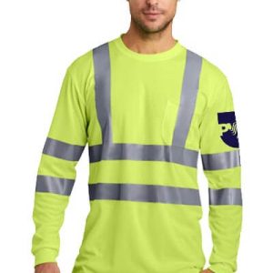 CS409 CornerStone® - ANSI 107 Class 3 Long Sleeve Snag-Resistant Reflective T-Shirt.